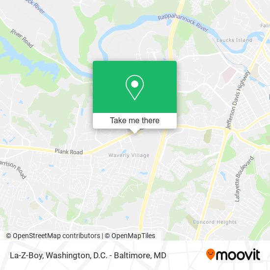 La-Z-Boy map