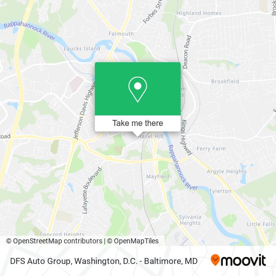 DFS Auto Group map