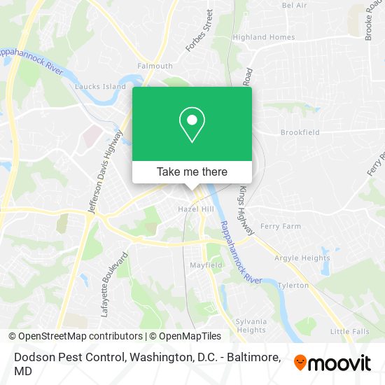 Dodson Pest Control map