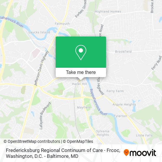 Fredericksburg Regional Continuum of Care - Frcoc map