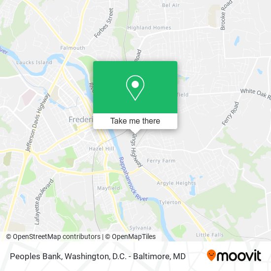 Peoples Bank map