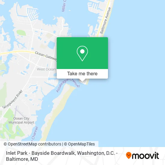 Mapa de Inlet Park - Bayside Boardwalk