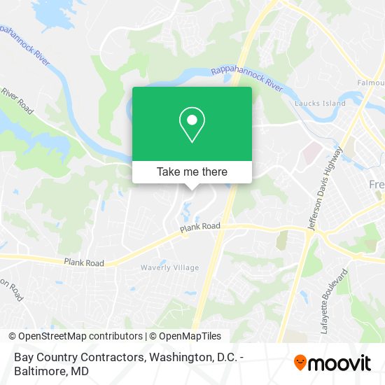 Bay Country Contractors map