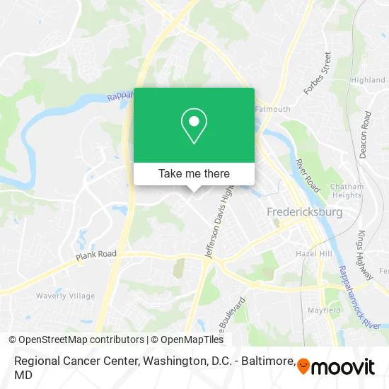 Regional Cancer Center map