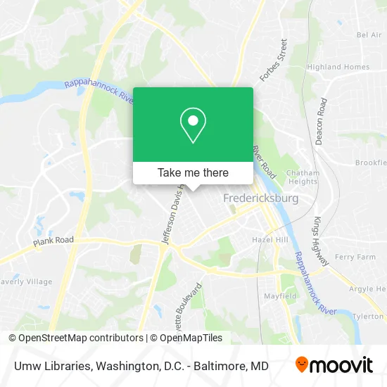 Umw Libraries map