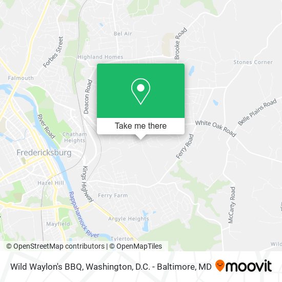 Mapa de Wild Waylon's BBQ