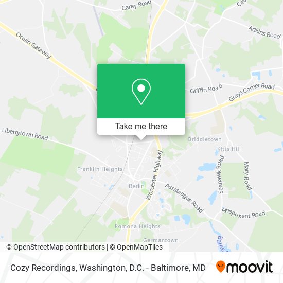Cozy Recordings map