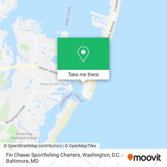 Fin Chaser Sportfishing Charters map