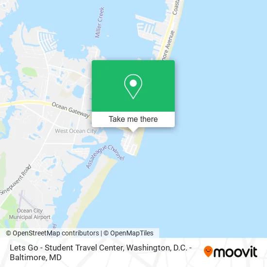 Lets Go - Student Travel Center map