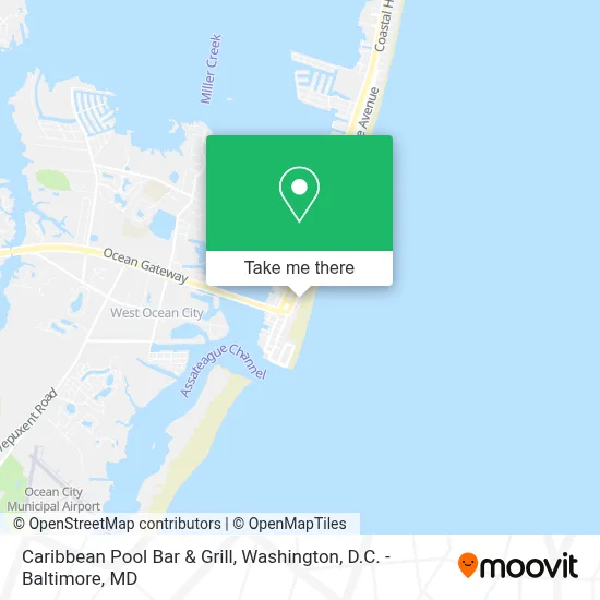 Caribbean Pool Bar & Grill map