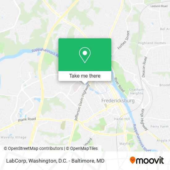 LabCorp map