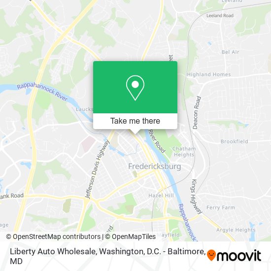 Liberty Auto Wholesale map