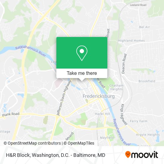 H&R Block map