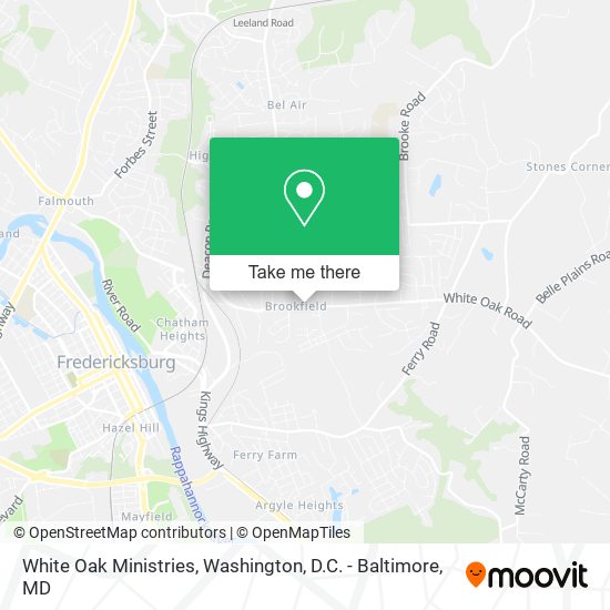White Oak Ministries map