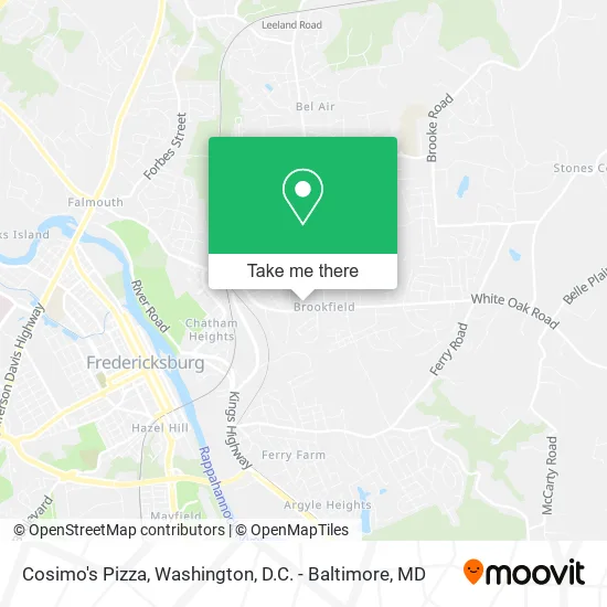 Mapa de Cosimo's Pizza