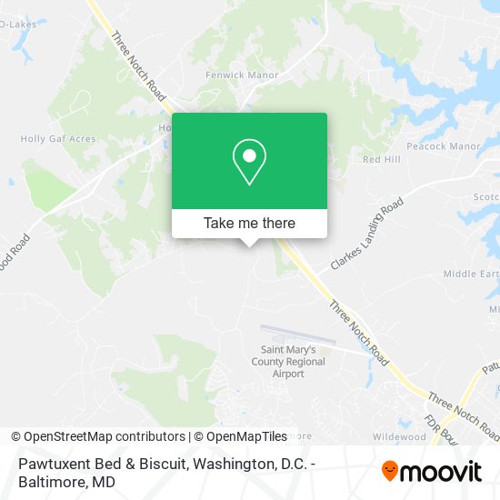 Mapa de Pawtuxent Bed & Biscuit