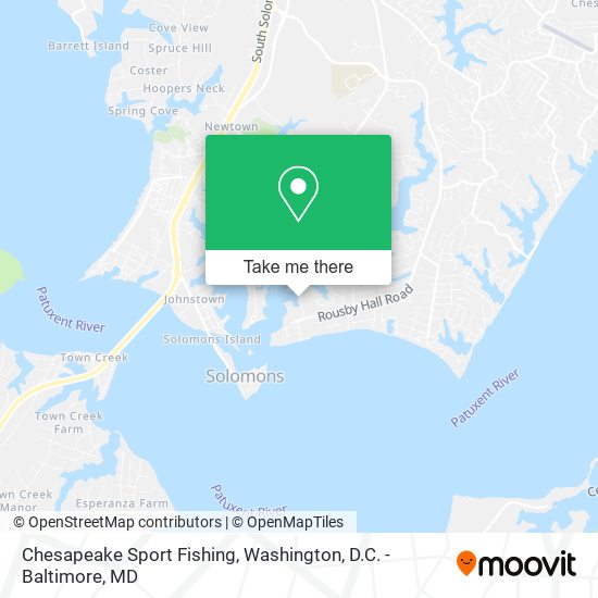 Chesapeake Sport Fishing map