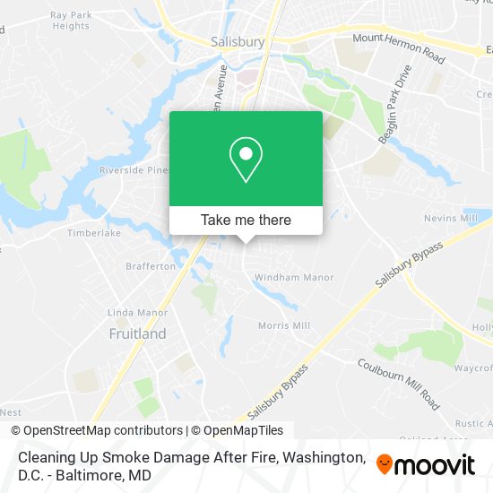 Mapa de Cleaning Up Smoke Damage After Fire