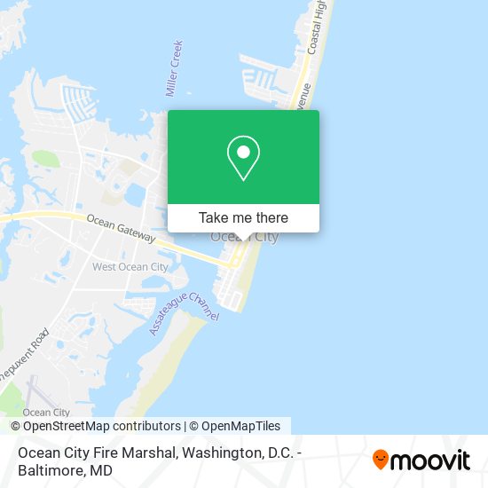 Mapa de Ocean City Fire Marshal