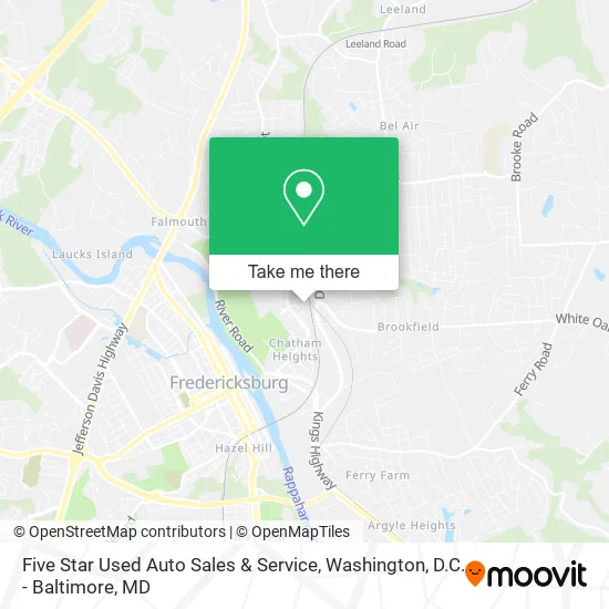 Mapa de Five Star Used Auto Sales & Service
