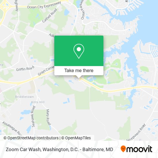 Mapa de Zoom Car Wash