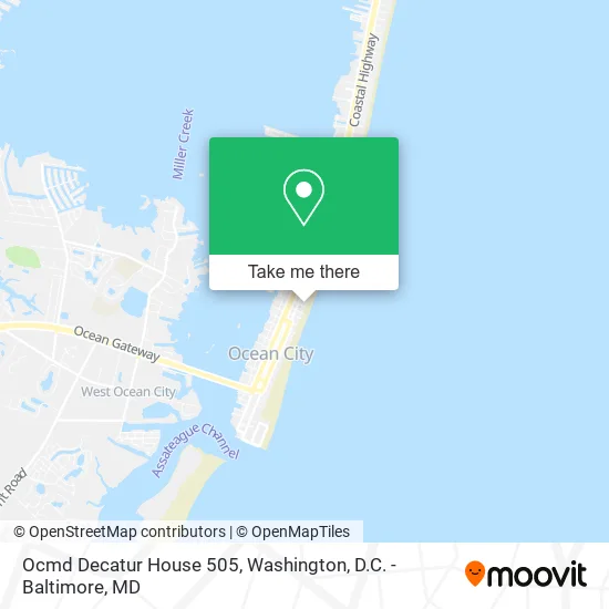 Ocmd Decatur House 505 map