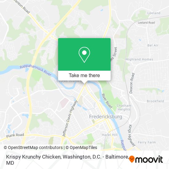 Krispy Krunchy Chicken map