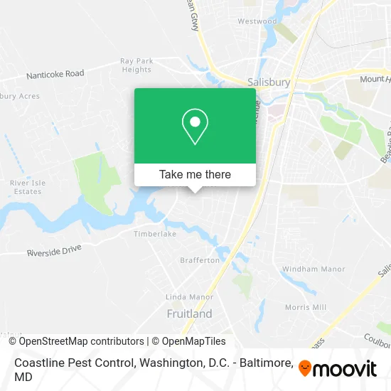 Coastline Pest Control map