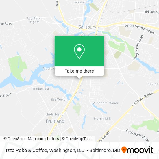 Mapa de Izza Poke & Coffee