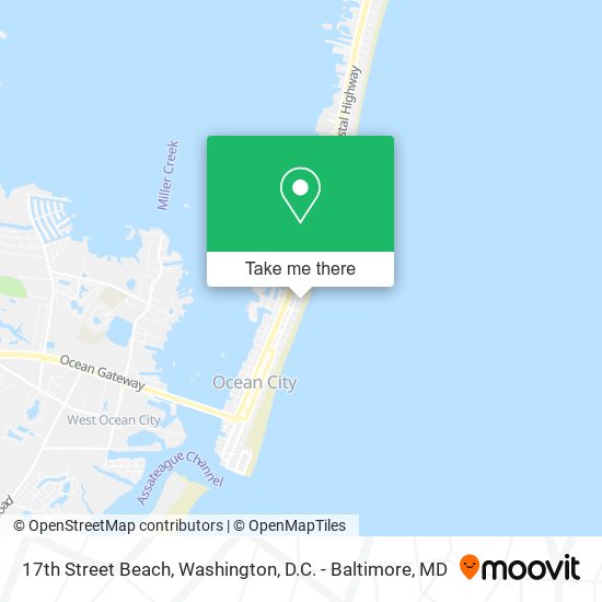 17th Street Beach map