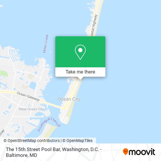 The 15th Street Pool Bar map