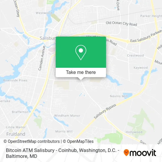 Bitcoin ATM Salisbury - Coinhub map