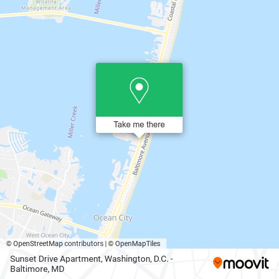 Sunset Drive Apartment map