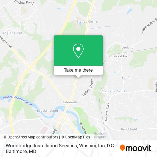 Mapa de Woodbridge Installation Services