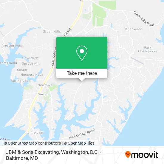 JBM & Sons Excavating map