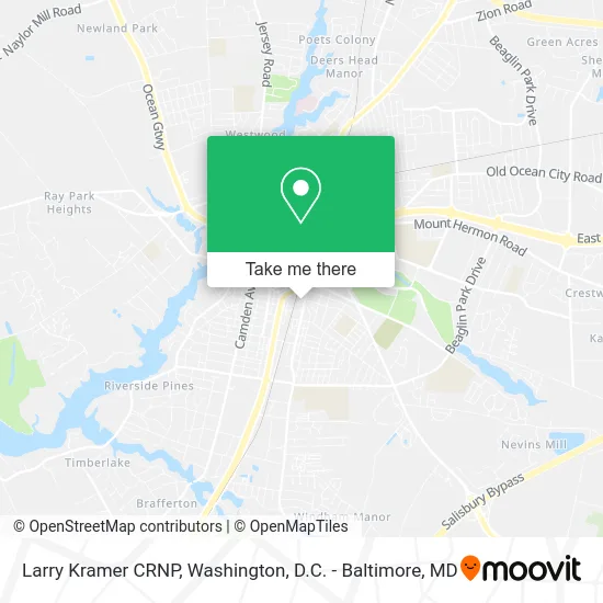 Larry Kramer CRNP map