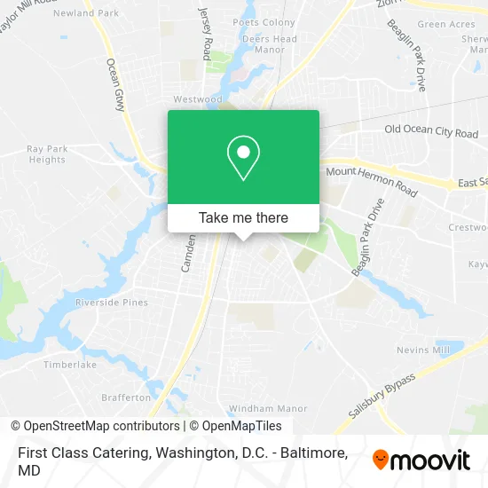 First Class Catering map