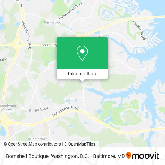 Bomshell Boutique map