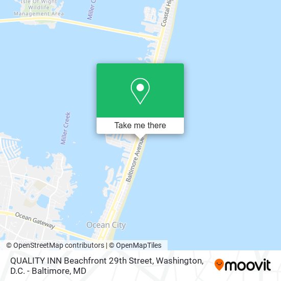 QUALITY INN Beachfront 29th Street map
