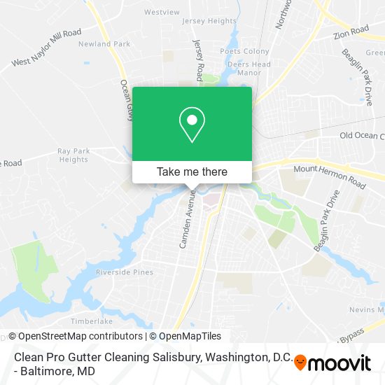 Clean Pro Gutter Cleaning Salisbury map