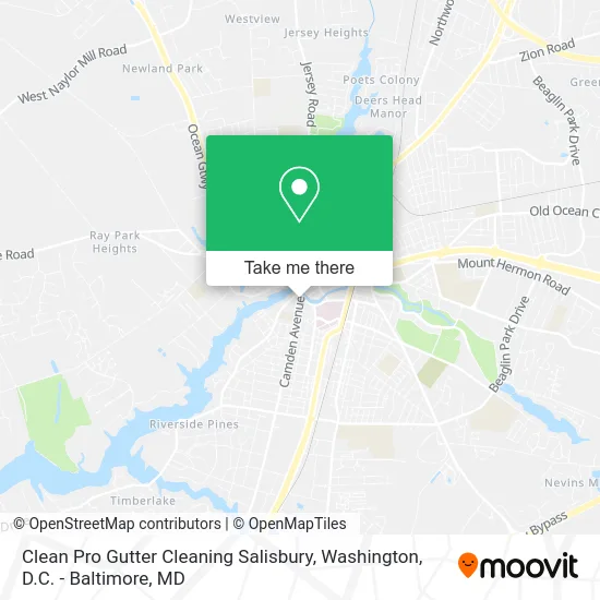Clean Pro Gutter Cleaning Salisbury map