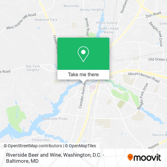 Riverside Beer and Wine map