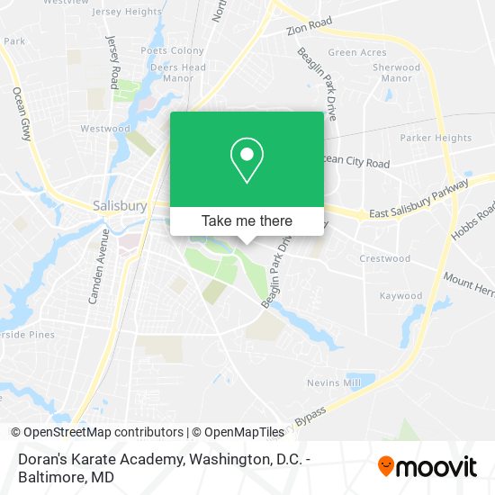 Doran's Karate Academy map