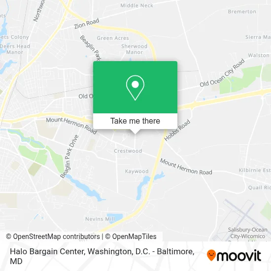 Halo Bargain Center map