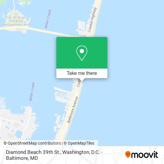 Diamond Beach 39th St. map