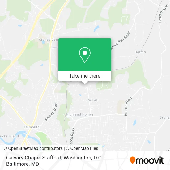 Calvary Chapel Stafford map