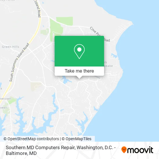 Southern MD Computers Repair map