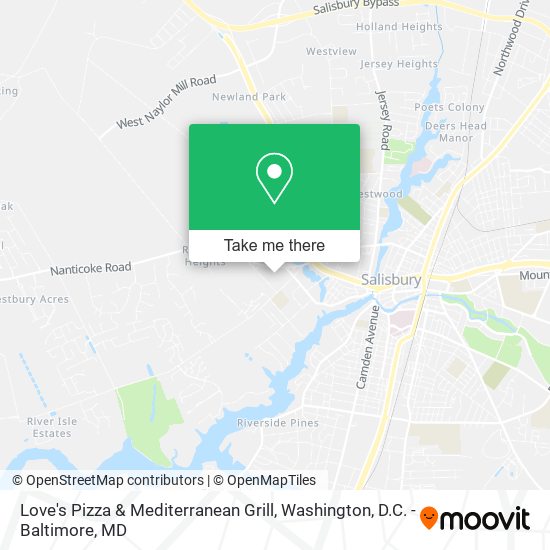 Mapa de Love's Pizza & Mediterranean Grill
