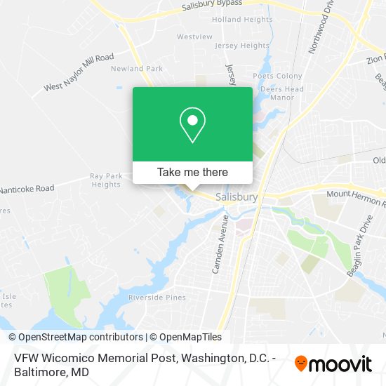 VFW Wicomico Memorial Post map