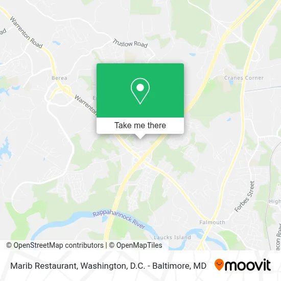 Marib Restaurant map